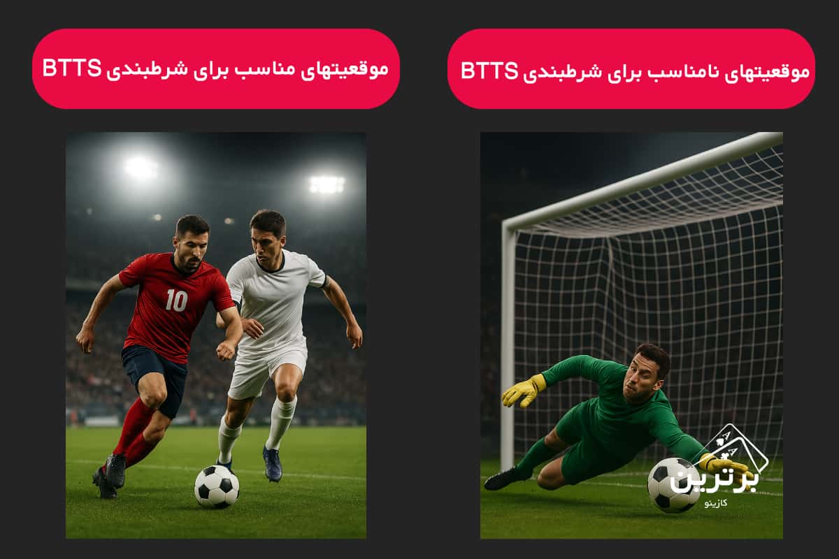 موقعیت‌های طلایی برای شرط‌بندی BTTS