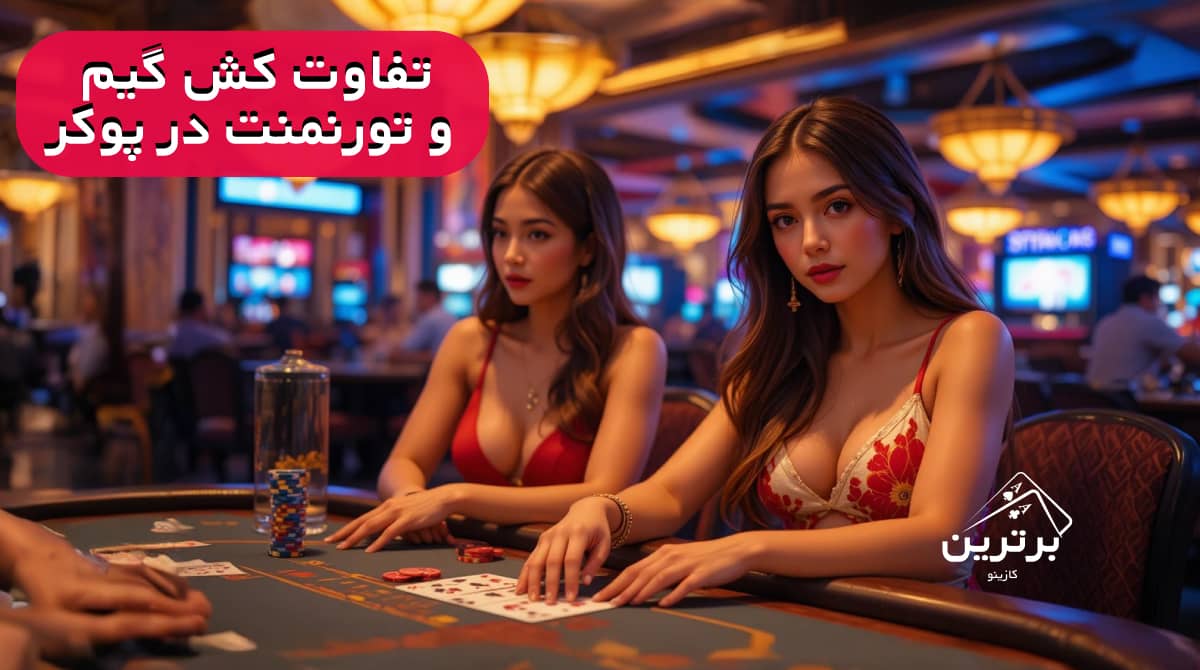 مقایسه کش‌گیم و تورنمنت پوکر